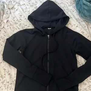 black fabletics zip up. good for working out didn’t fit me only wore once.